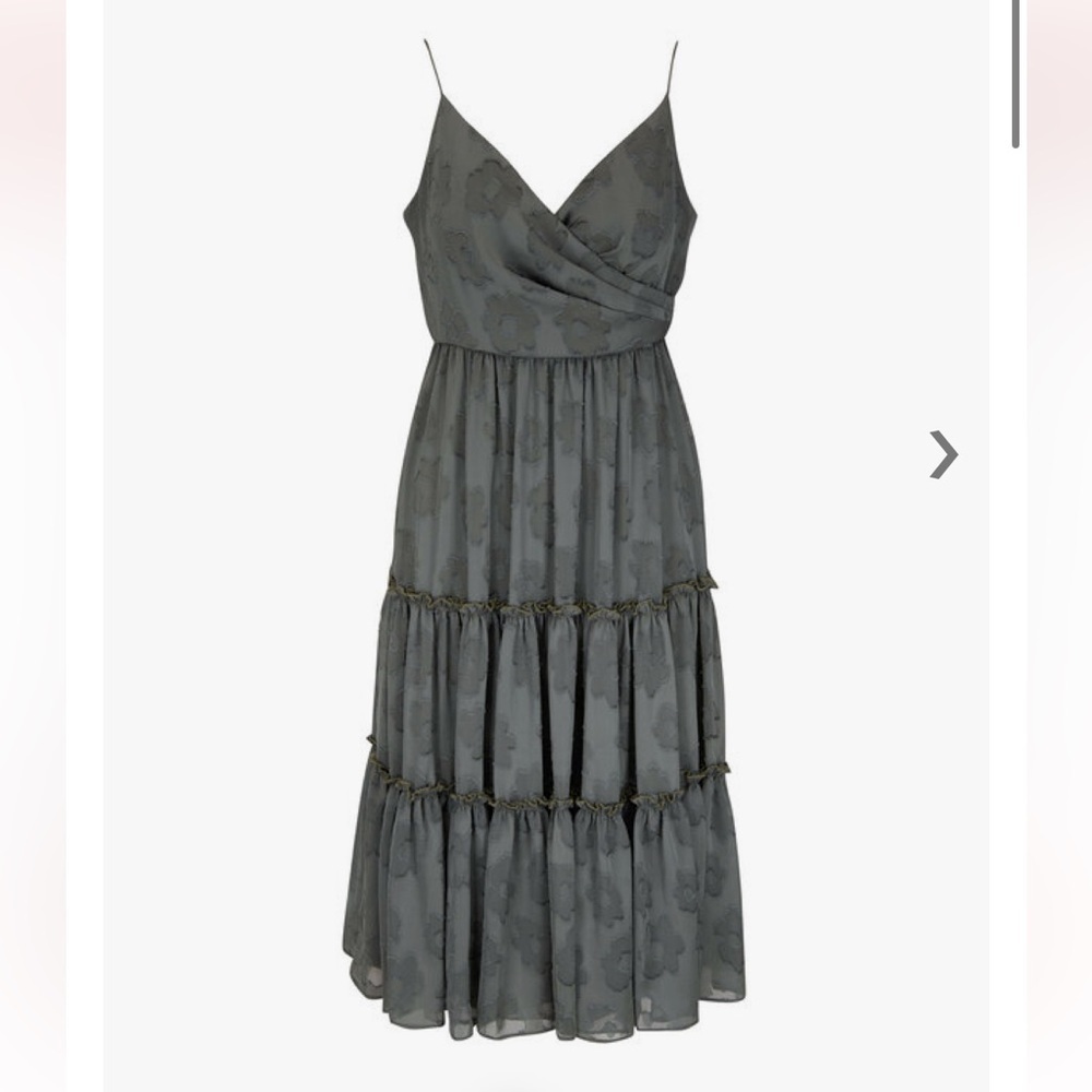 New! Anthropologie x Sachin & Babi Dalia Floral Jacquard Midi Dress Green Moss 🌿 - Picture 5 of 11